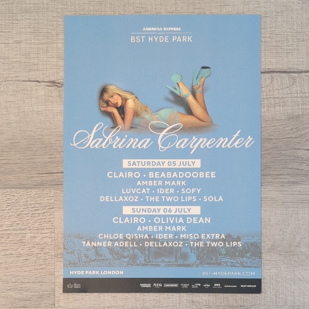 Blue Concert Poster with White Text